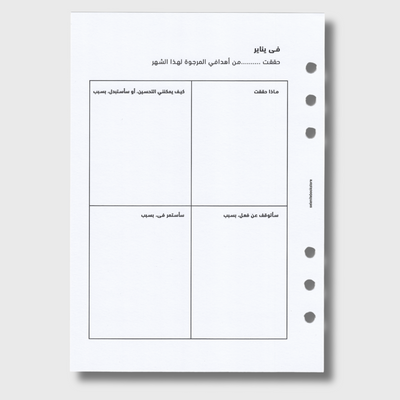 المراجعة الشهرية – غير المؤرخة